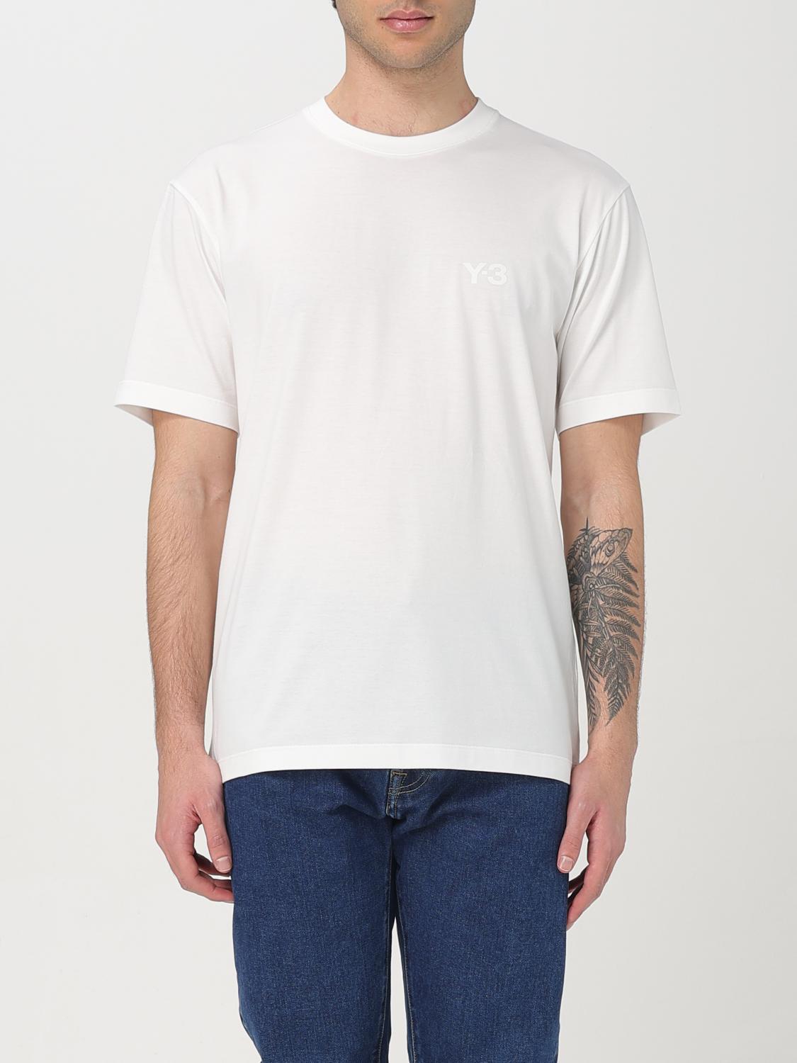 Y-3 Crewneck Graphic Print Oversize Short Sleeve T-shirt In White