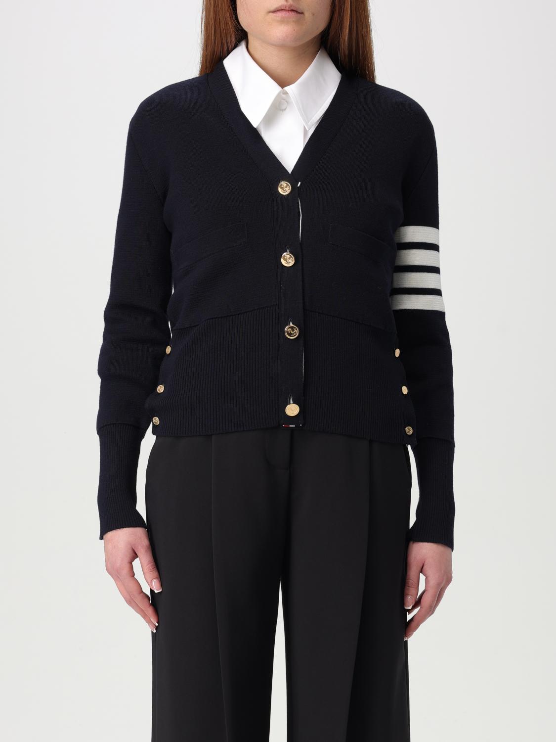 Thom Browne 4-bar Stripe Cardigan In Black