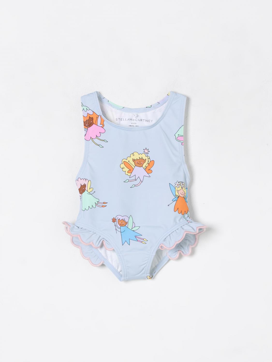 Stella Mccartney Swimsuit Kids Kids Color Gnawed Blue In Gnawed Blue