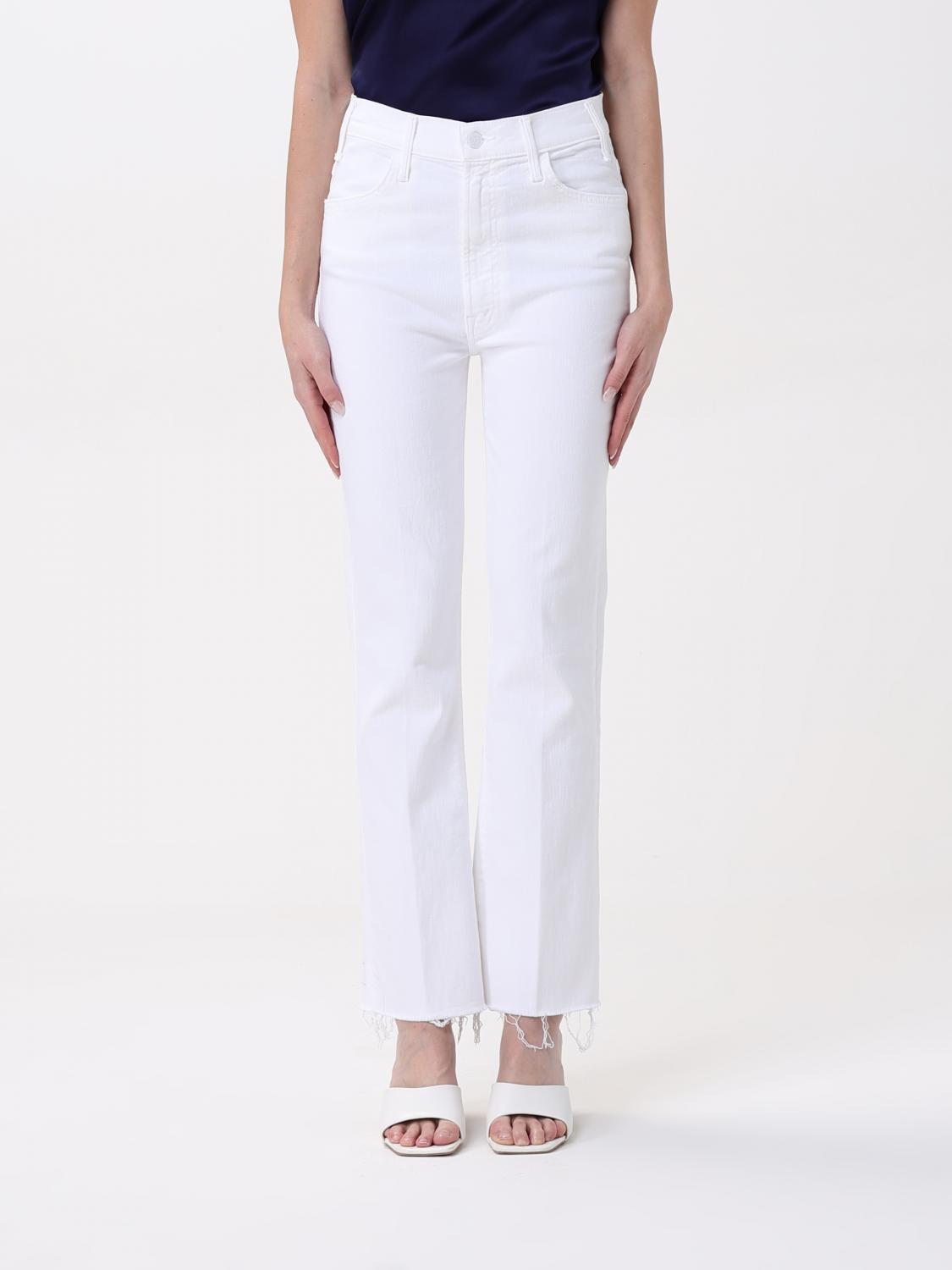 Mother The High Waist Tunnel Vision Ankle Jeans In Totally Innocent In White