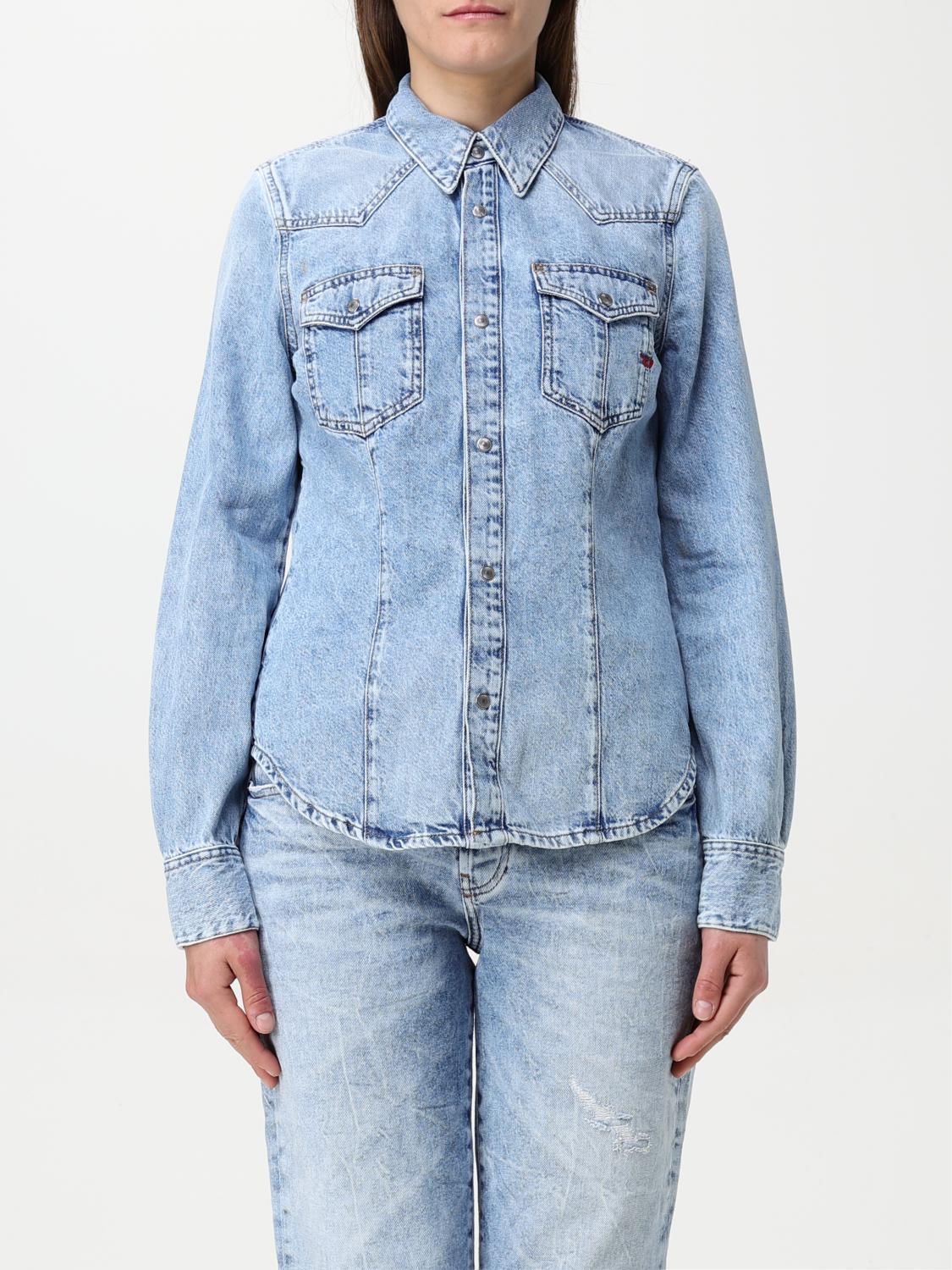 DIESEL SHIRT DIESEL WOMAN COLOR DENIM g52929028