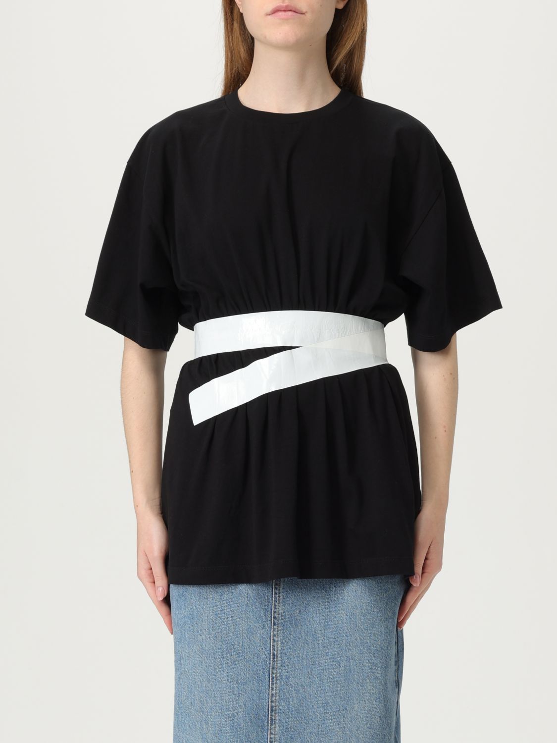 Mm6 Maison Margiela Tape-embellished T-shirt