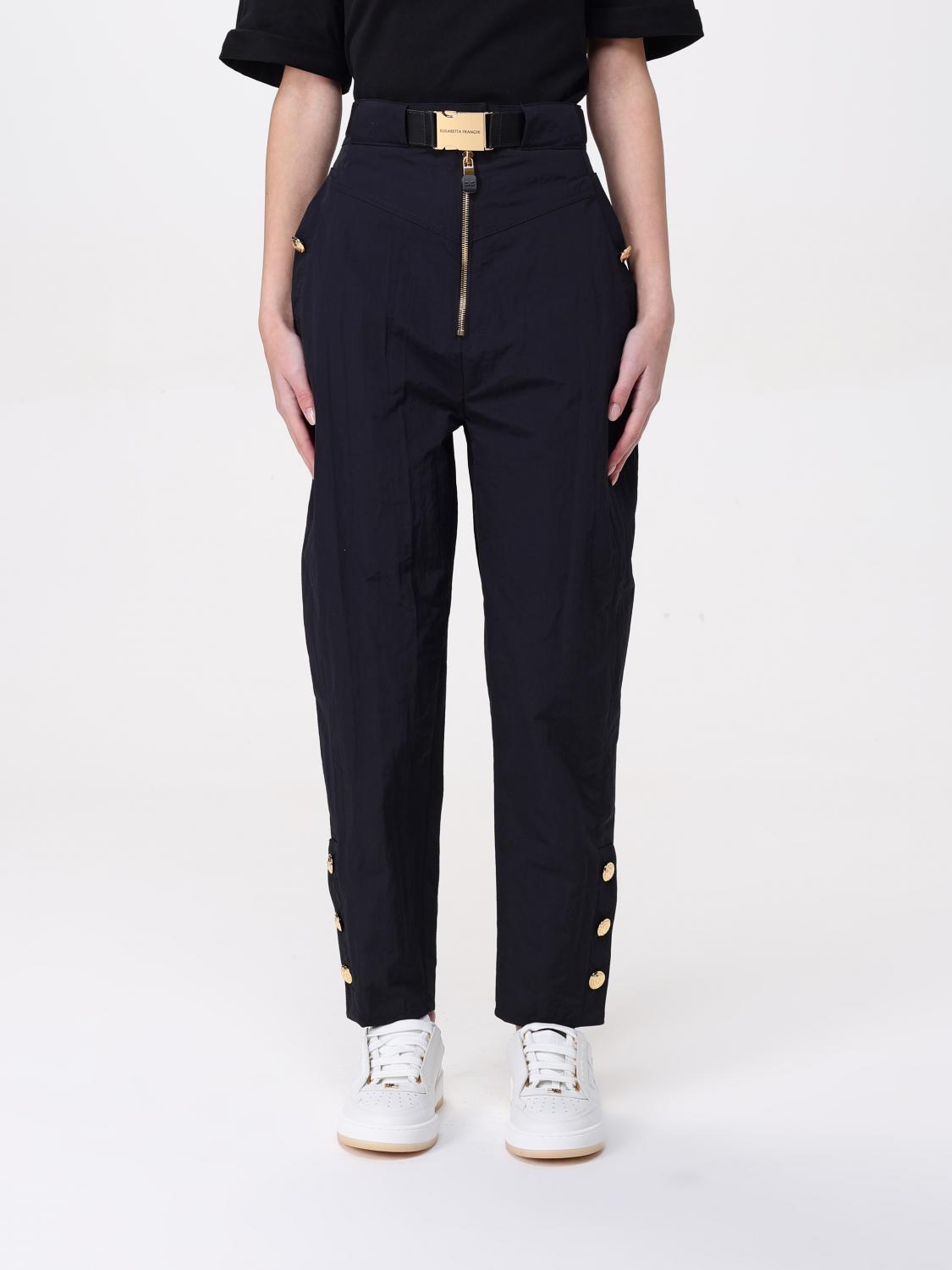 Elisabetta Franchi Pants Woman Color Black In Black