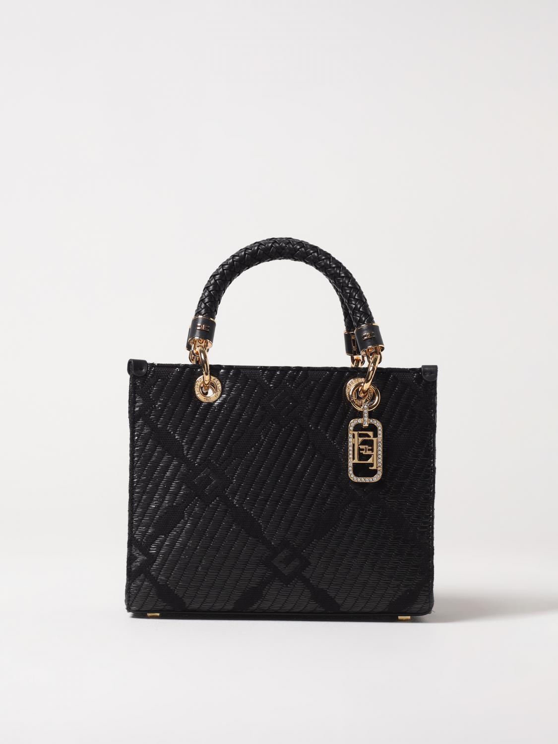 Shop Elisabetta Franchi Tote Bags Woman Color Black