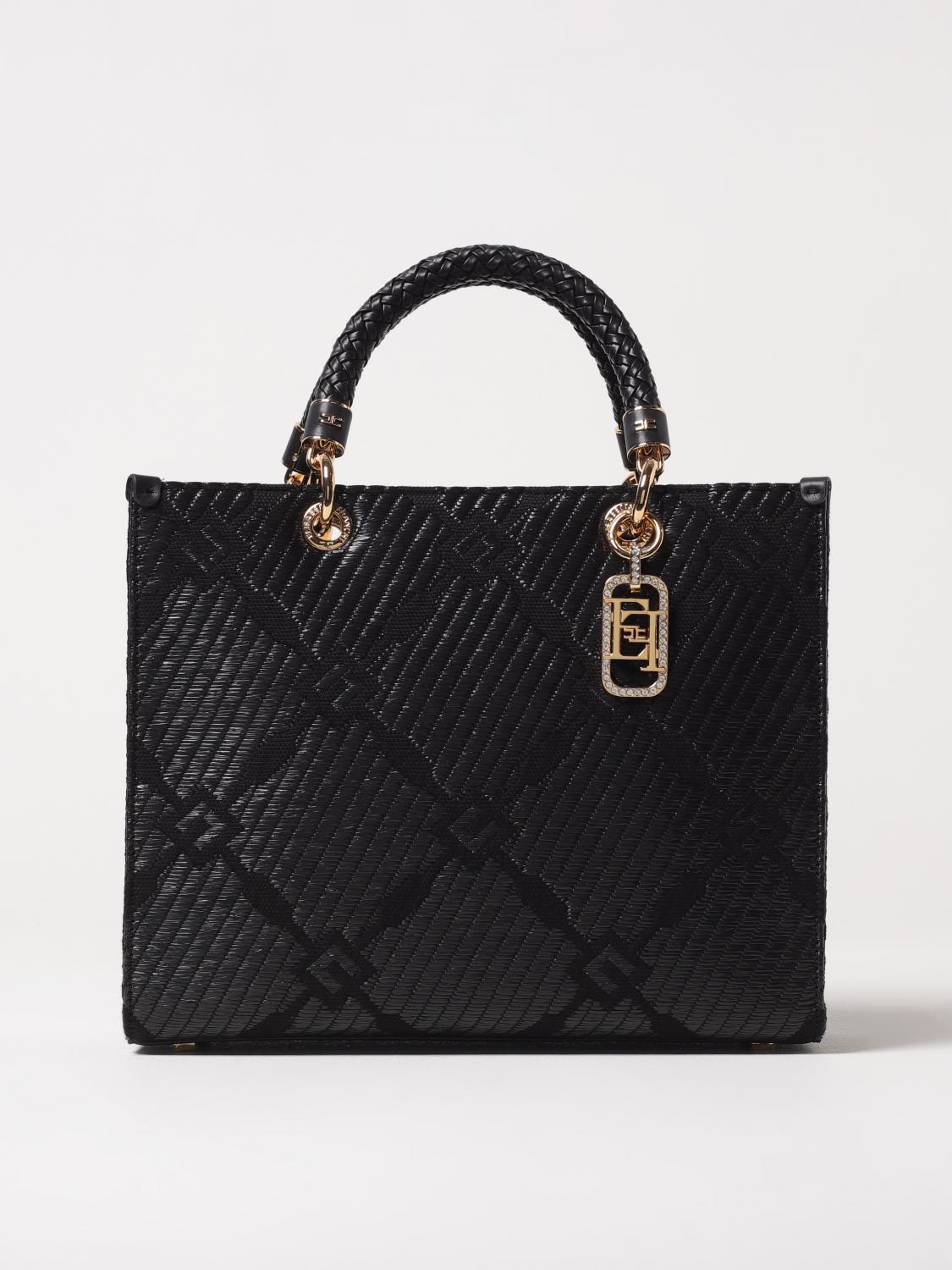 Shop Elisabetta Franchi Tote Bags Woman Color Black