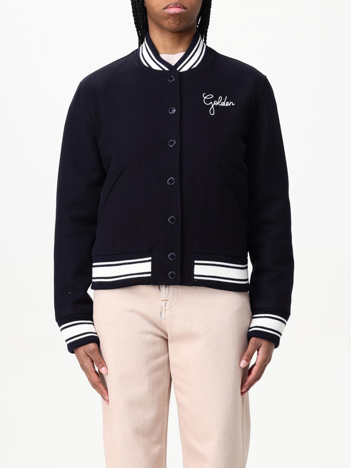 Golden Goose Dirce Bomber Jacket In Blue