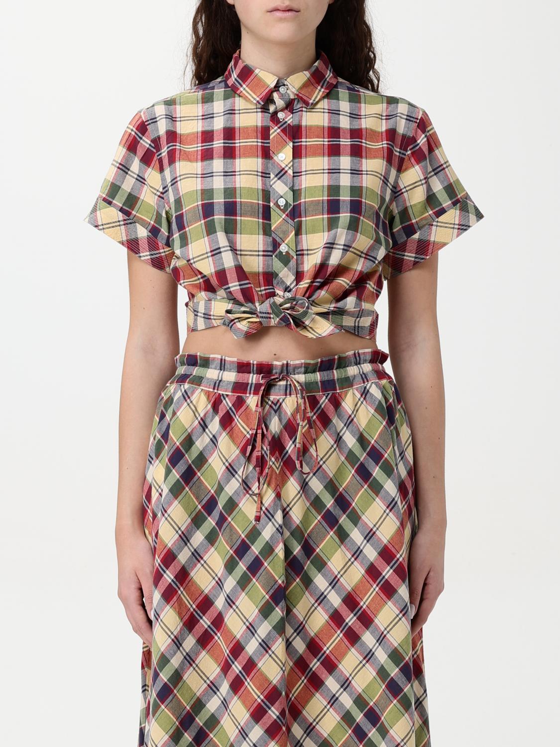Shop Polo Ralph Lauren Shirt  Woman Color Multicolor In Bunt