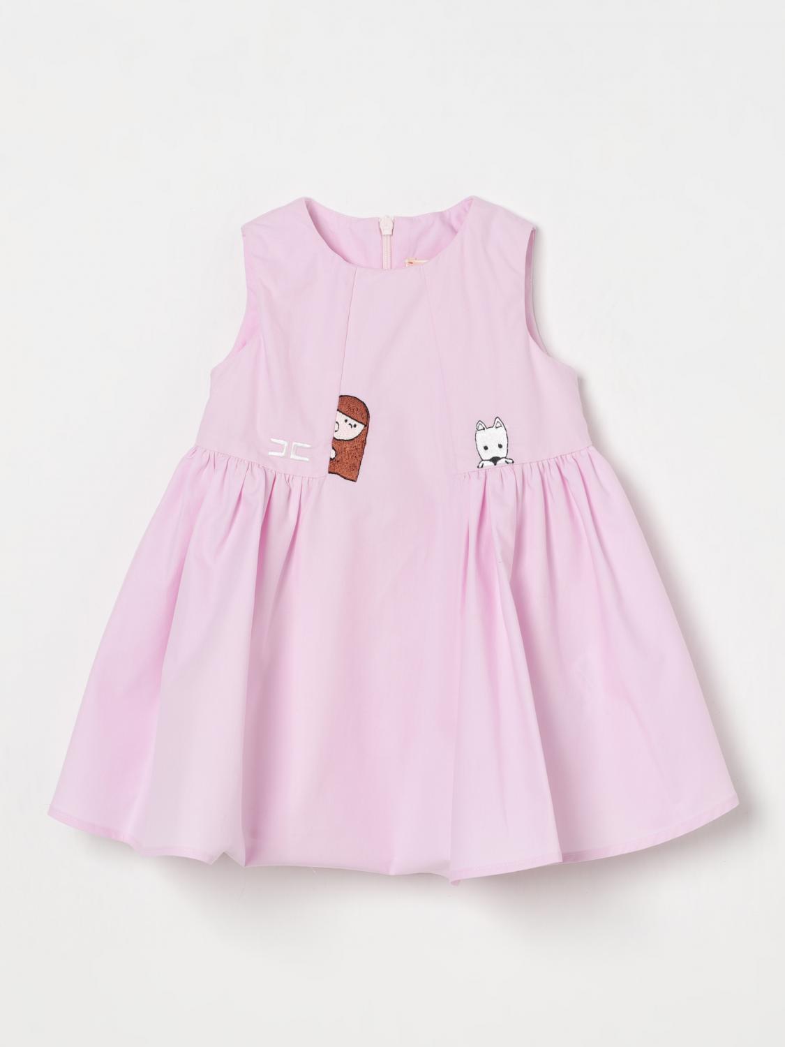 Elisabetta Franchi La Mia Bambina Romper Kids Color Pink In Pink