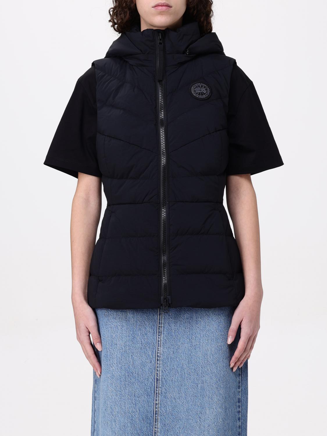 Shop Canada Goose Waistcoat  Woman Color Black