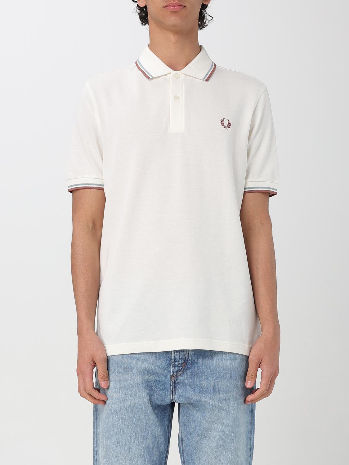 Fred Perry Mens Twin Tipped Signature Polo Shirt Nos In Yellow Cream