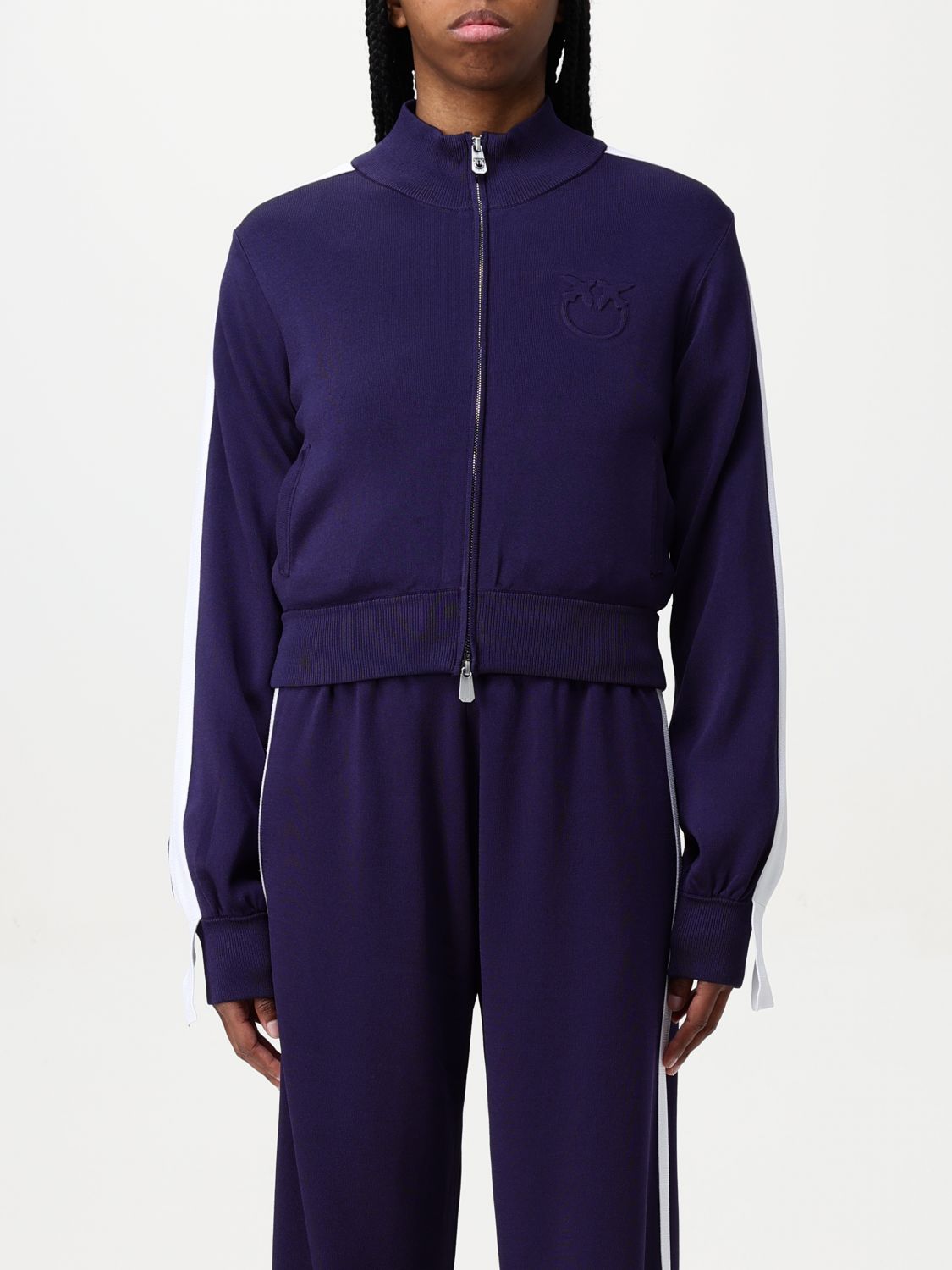 Shop Pinko Sweatshirt Woman Color Blue In Blau