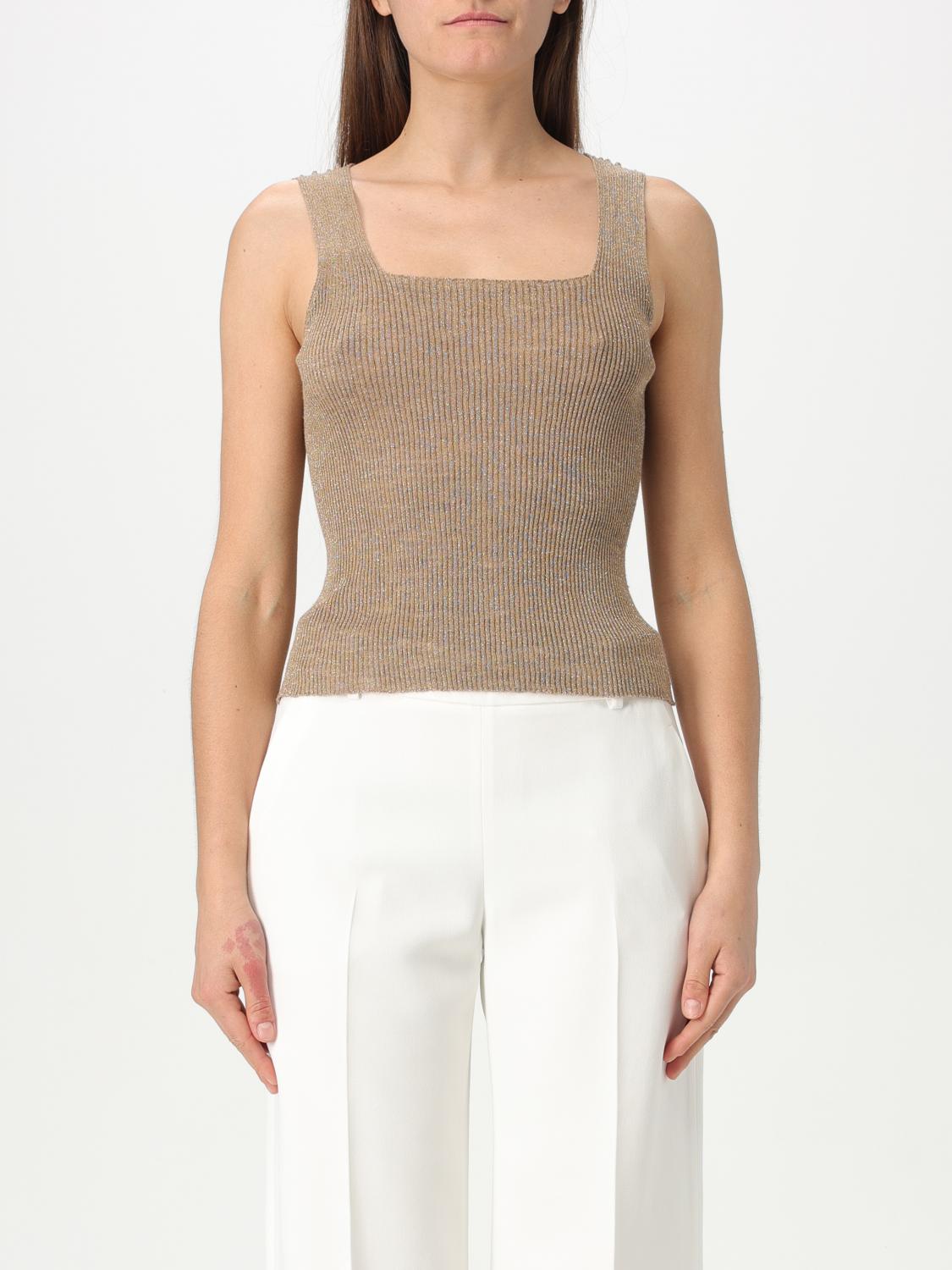 Twinset Top Woman Color Green In Green