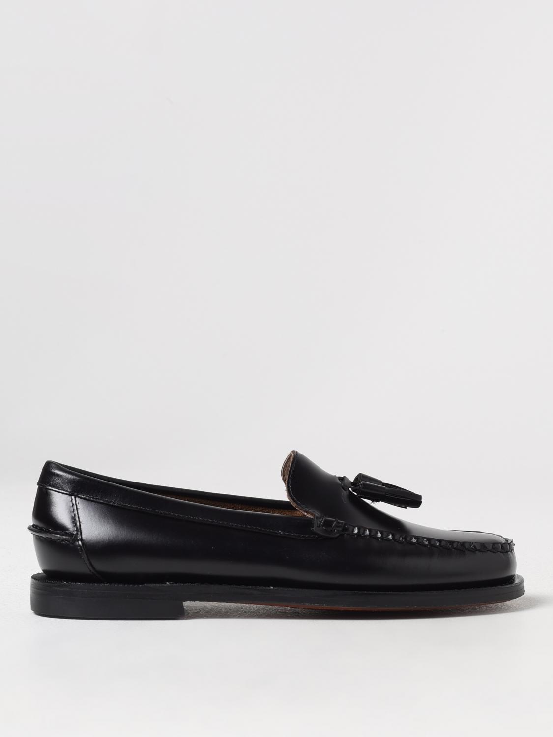 Sebago Classic Dan Multi Tassel Leather Loafers In Black