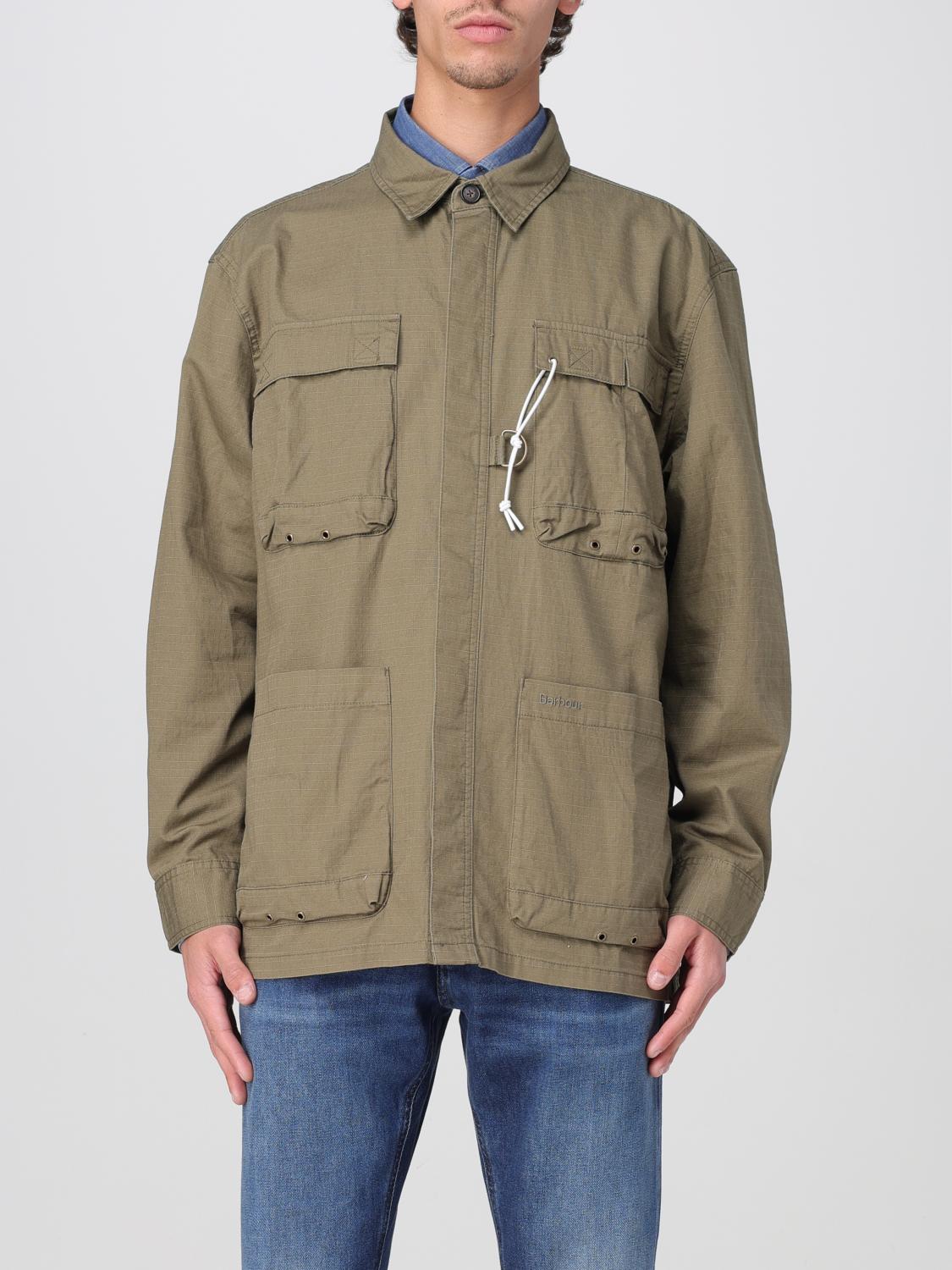 Barbour Jacket Men Color Green In Olive
