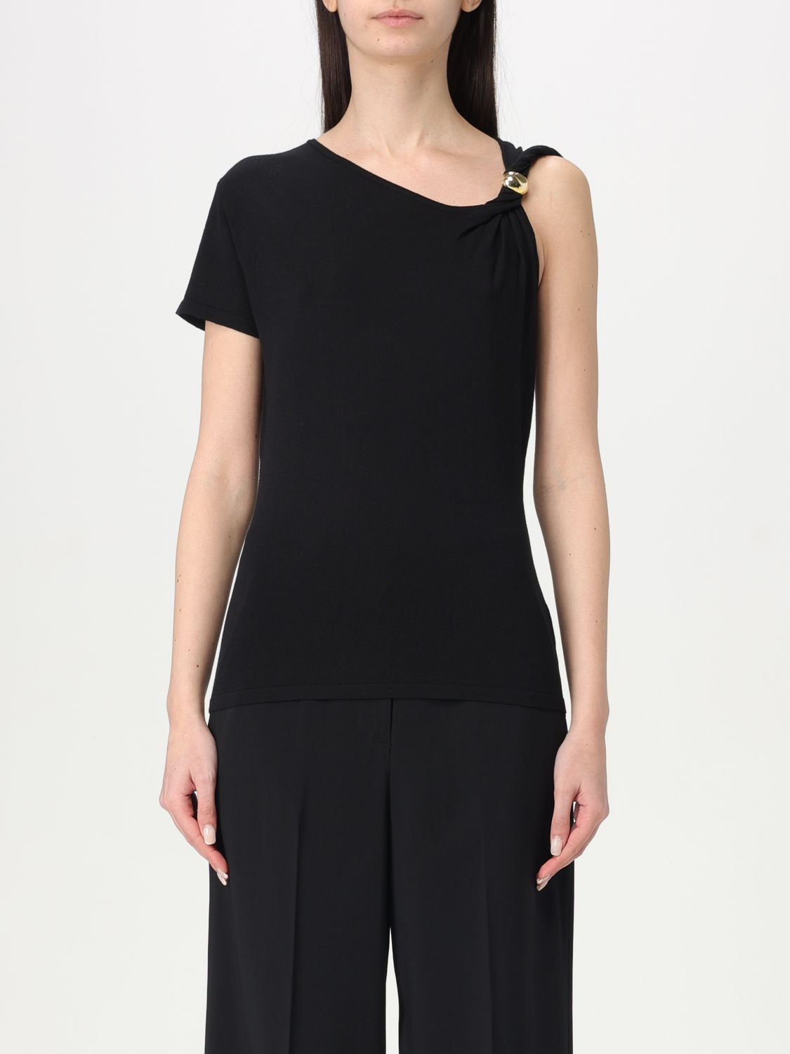 Shop Federica Tosi Top Woman Color Black