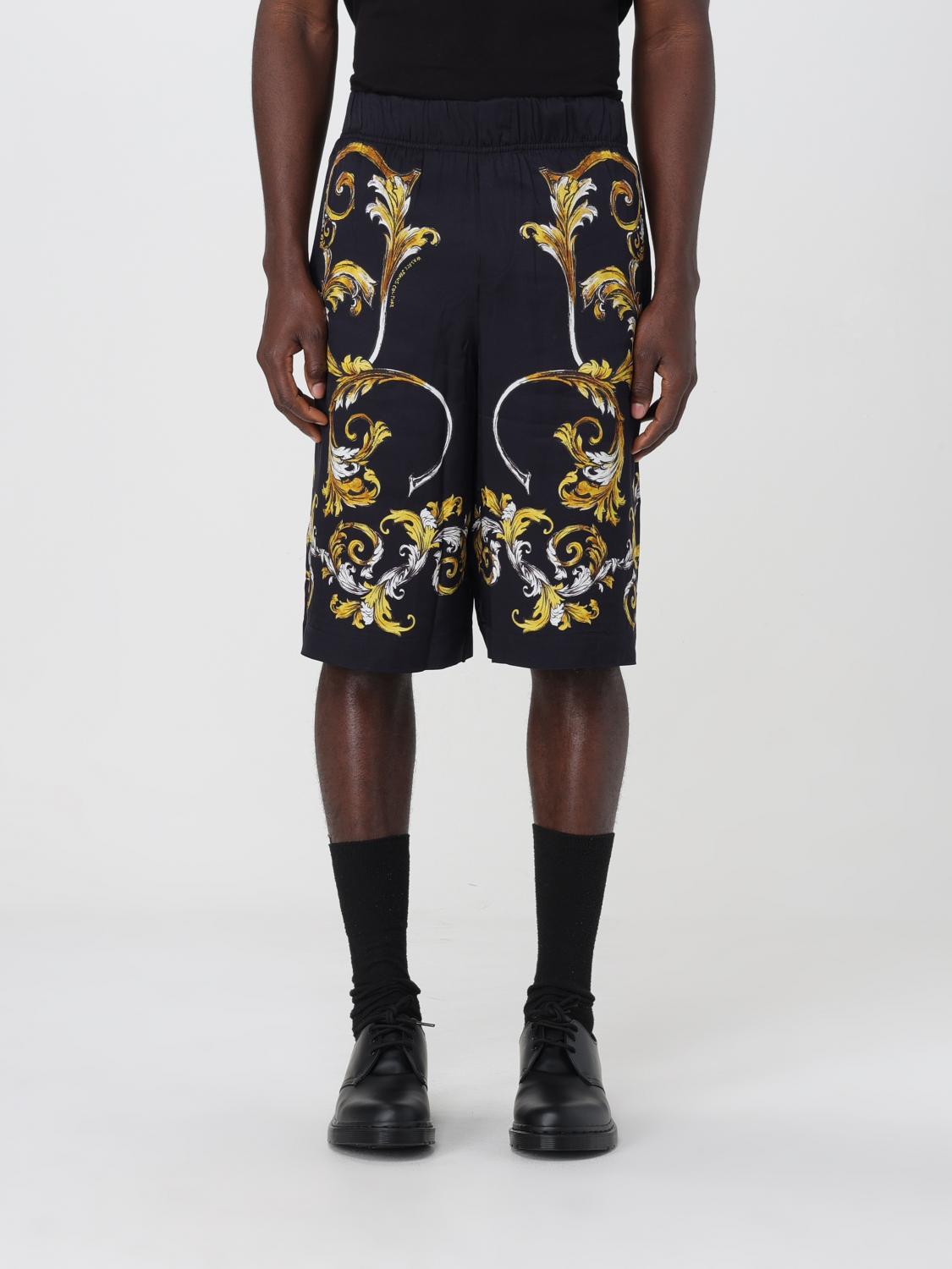 Shop Versace Jeans Couture Short Men Color Black