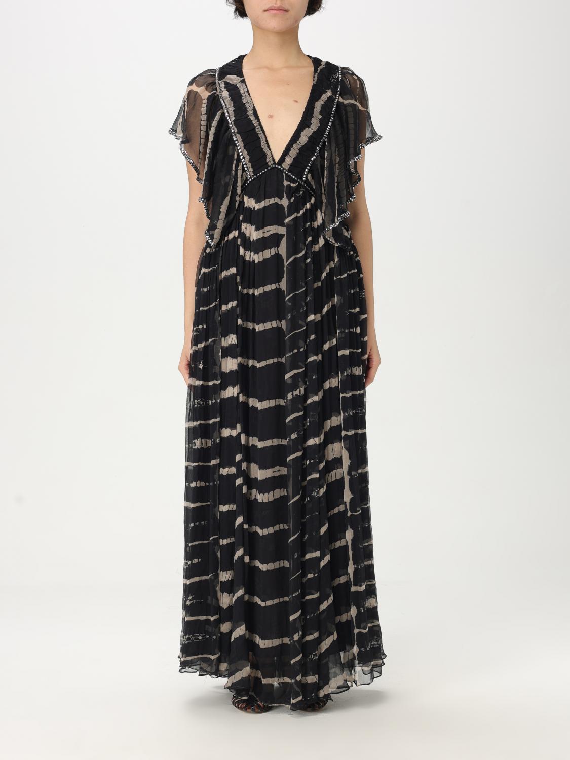 Shop Mes Demoiselles Dress  Woman Color Black In Schwarz