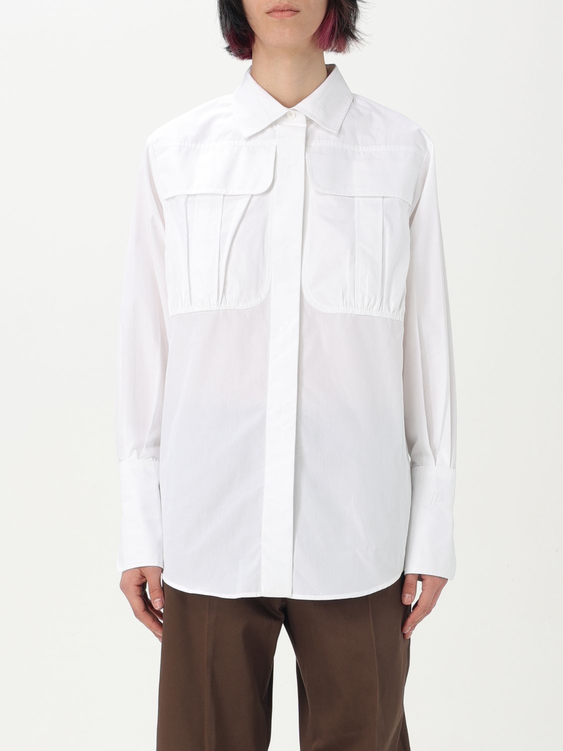 Shop Patou Shirt Woman Color White