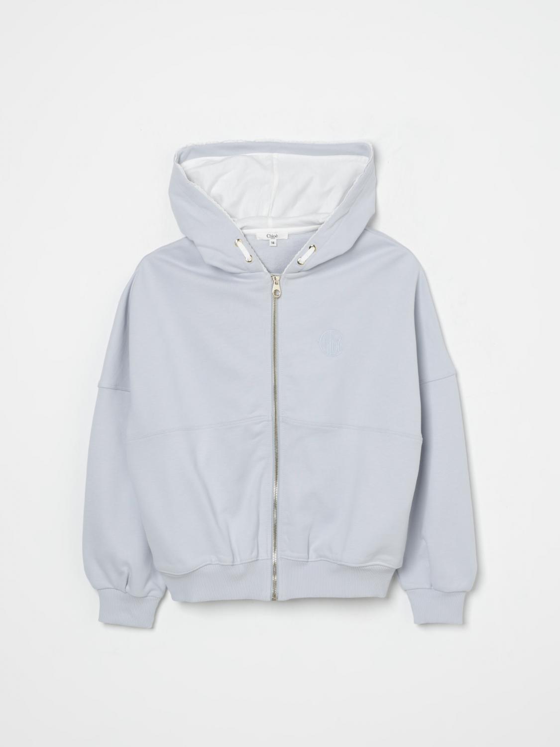 Chloé Sweater Kids Color Blue In Blue