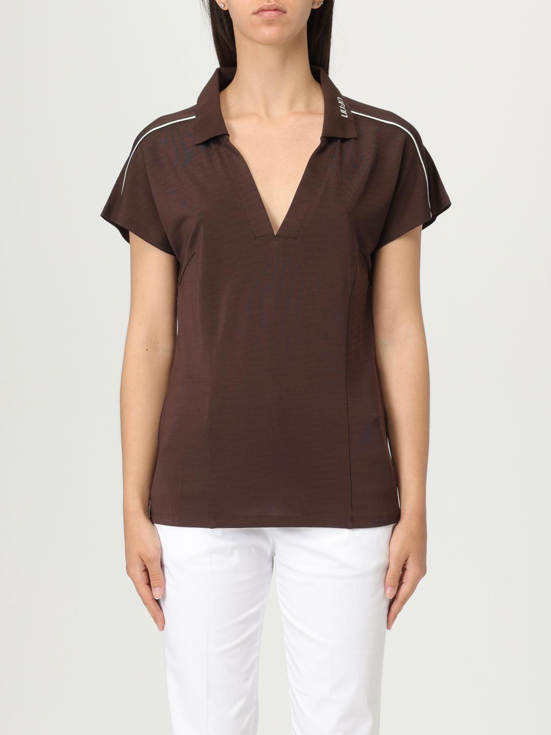 Liu •jo Top With Collar And Contrast Piping