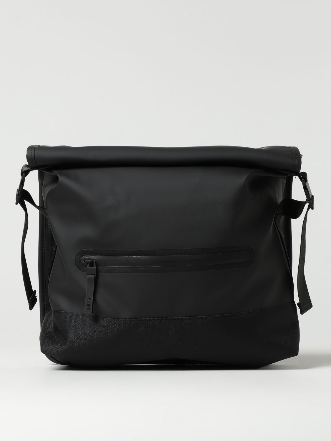 Shop Rains Shoulder Bag Men Color Black