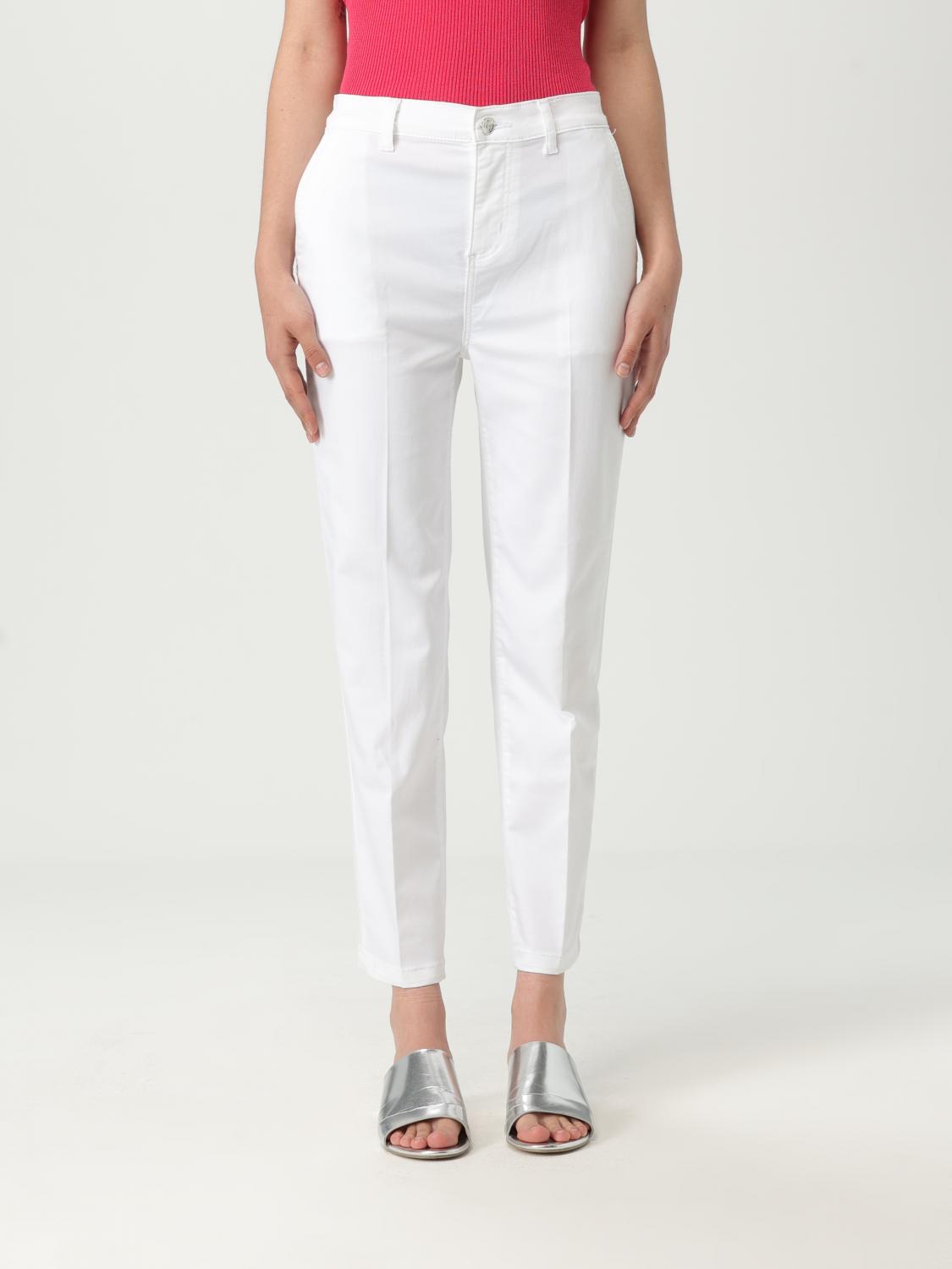 LIU •JO PANTS LIU JO WOMAN COLOR WHITE g85270001