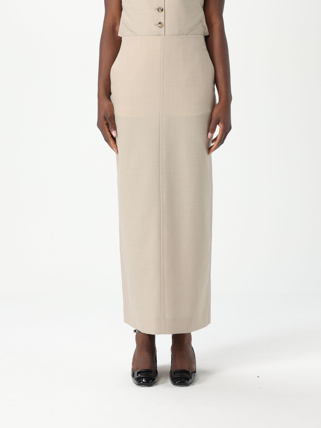 PHILOSOPHY DI LORENZO SERAFINI SKIRT PHILOSOPHY DI LORENZO SERAFINI WOMAN COLOR BEIGE g89380022