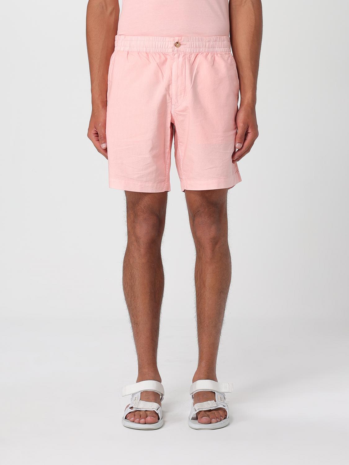 Polo Ralph Lauren Mens Drawstring Regular-fit Cotton-poplin Shorts Rose Xl