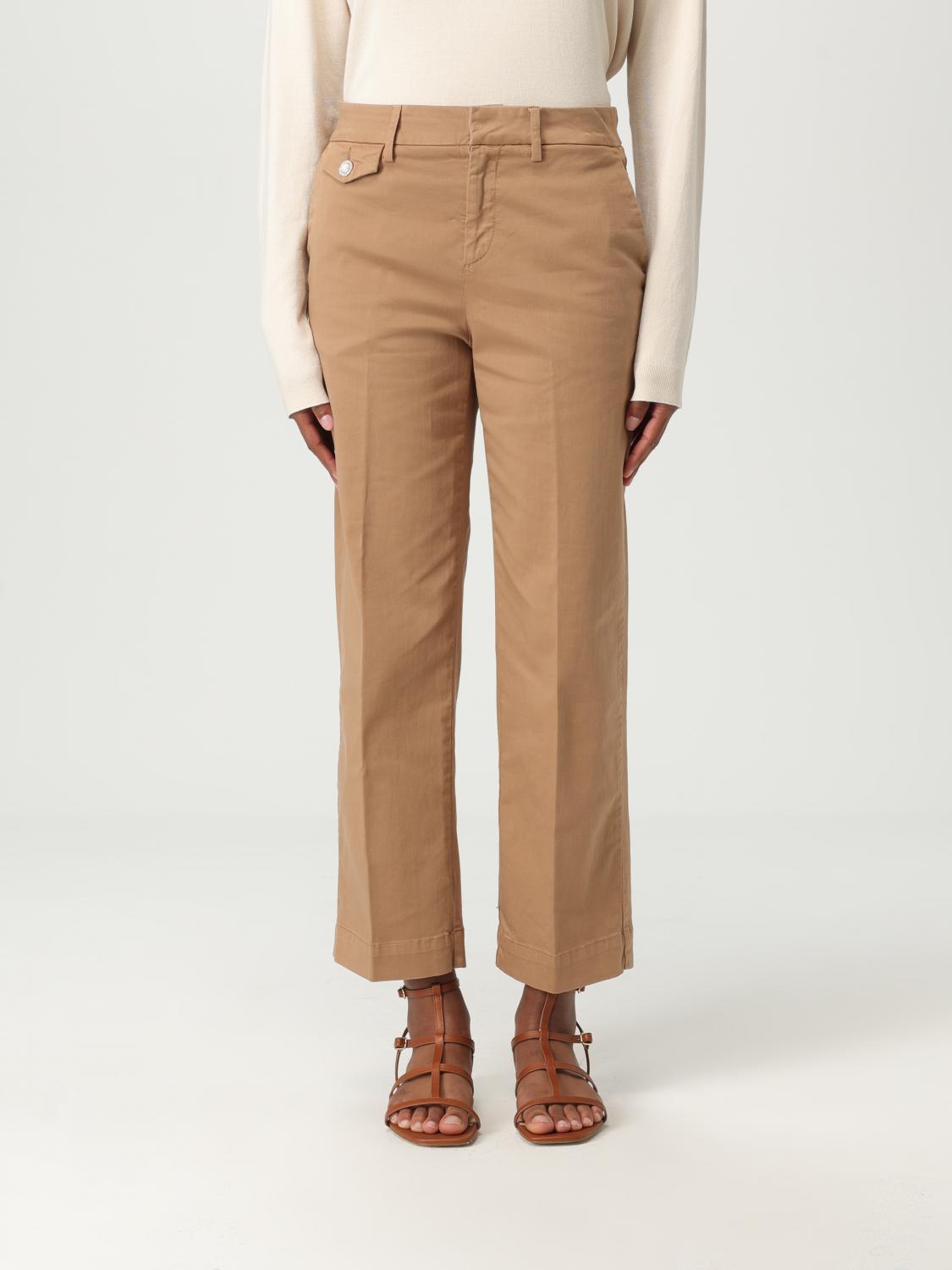 LIU •JO PANTS LIU JO WOMAN COLOR SAND g90703054