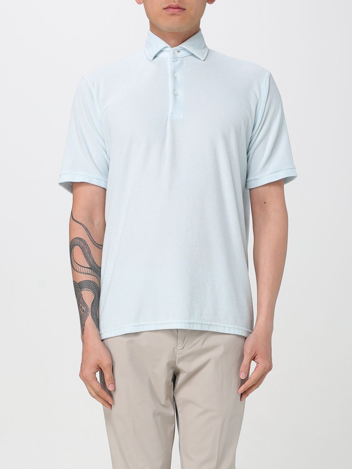 Doppiaa Classic Baby Blue Short Sleeve Polo