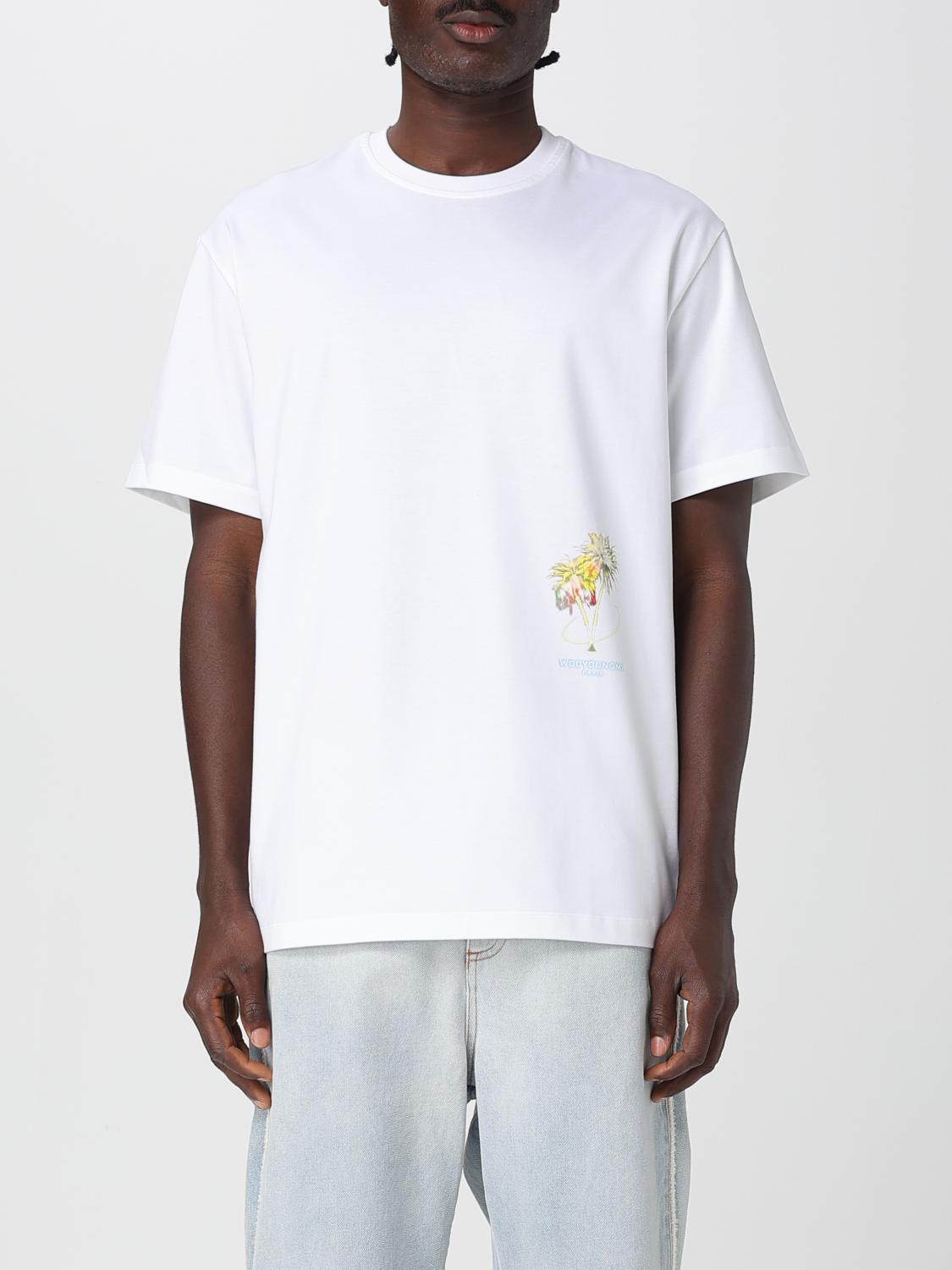 ★WOOYOUNGMI★ ホワイト Palm Tree グラフィックTシャツ White Palm Tree Graphic T-Shirt - WOOYOUNGMI