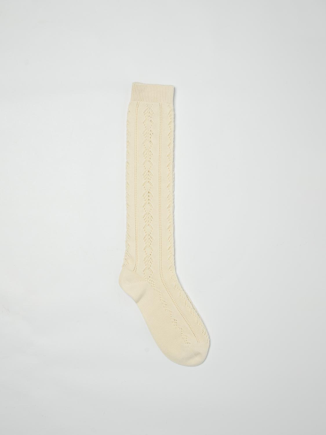 Valentino Perforated Cotton Socks With V-logo