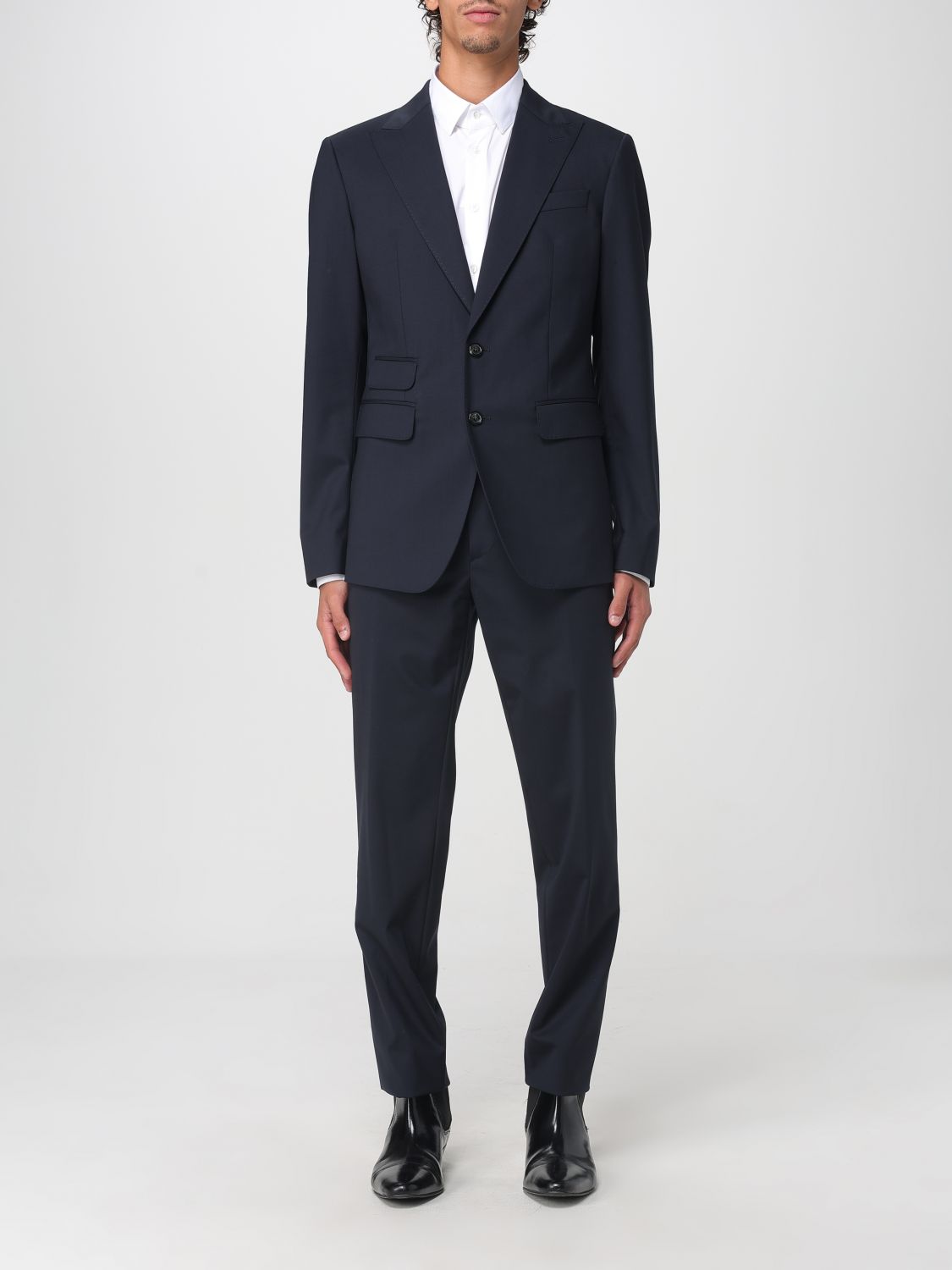 Dsquared2 Suit Men Color Blue In Black