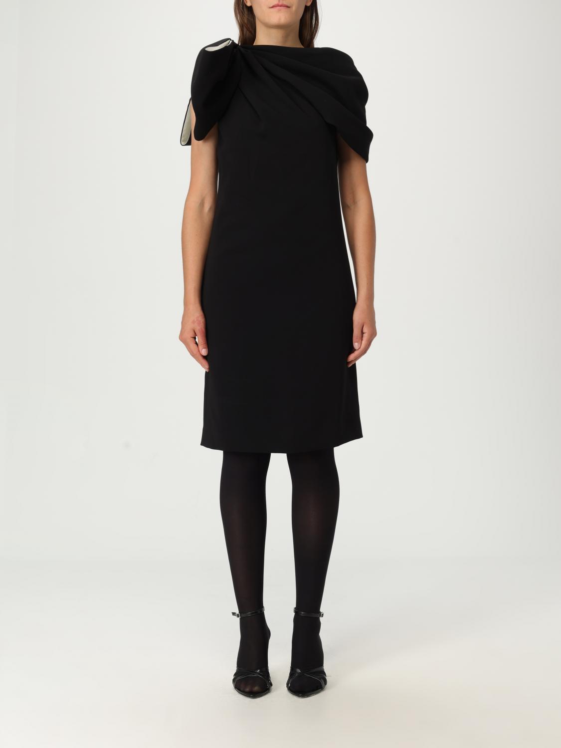 Max Mara Dress Woman Black In Black