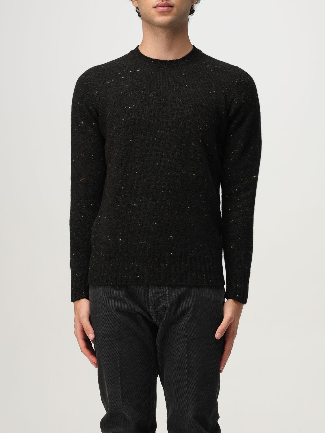 Drumohr Sweater Men Color Brown In Black