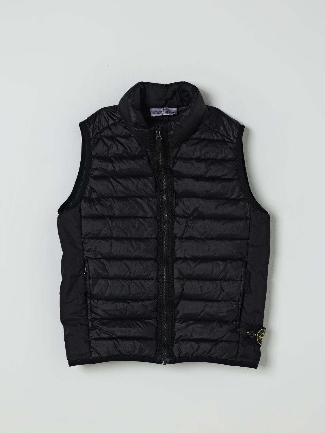 STONE ISLAND JUNIOR Weste Kinder Farbe Schwarz