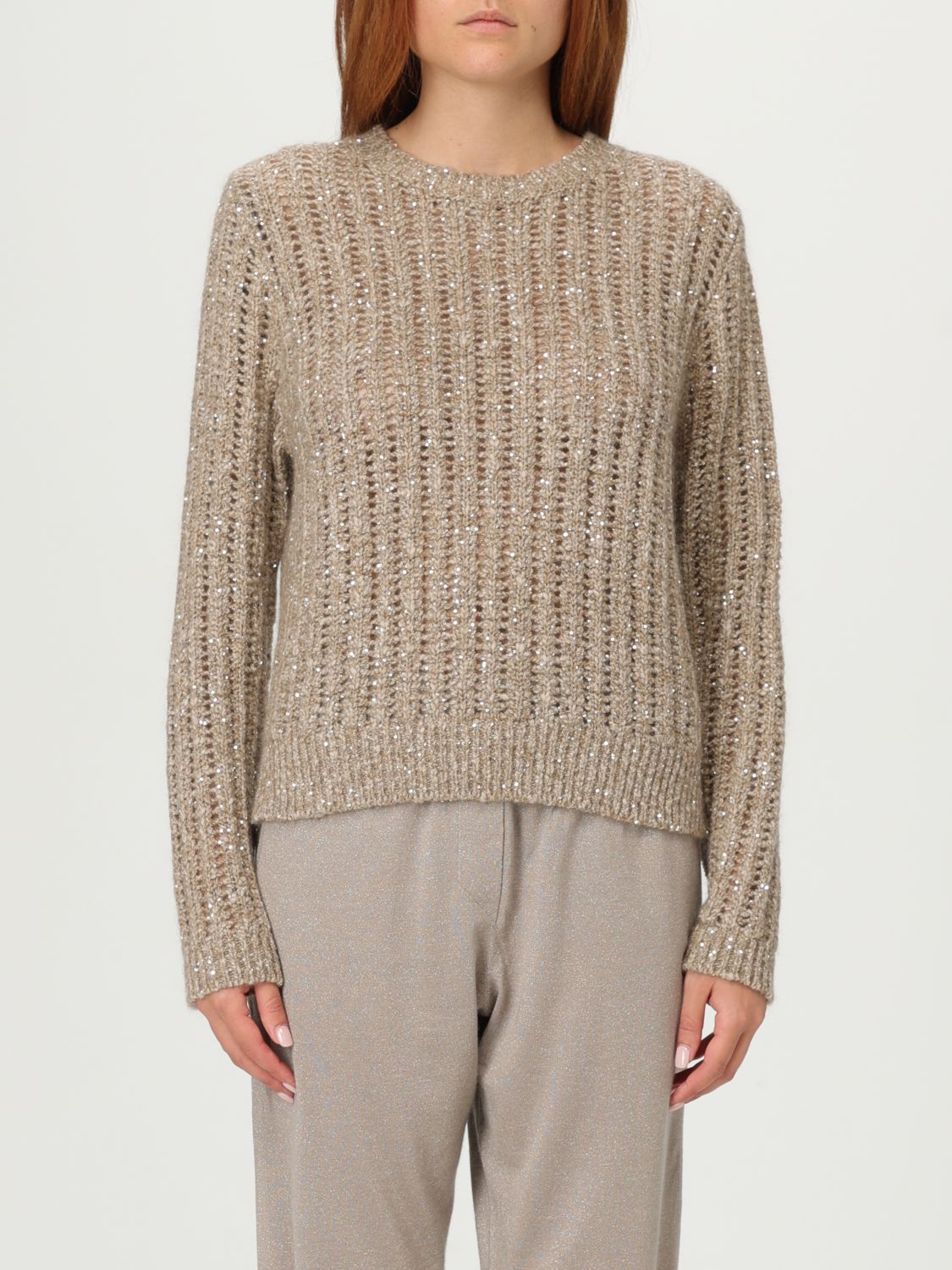 Brunello Cucinelli Sweater  Woman Color Beige In Sand