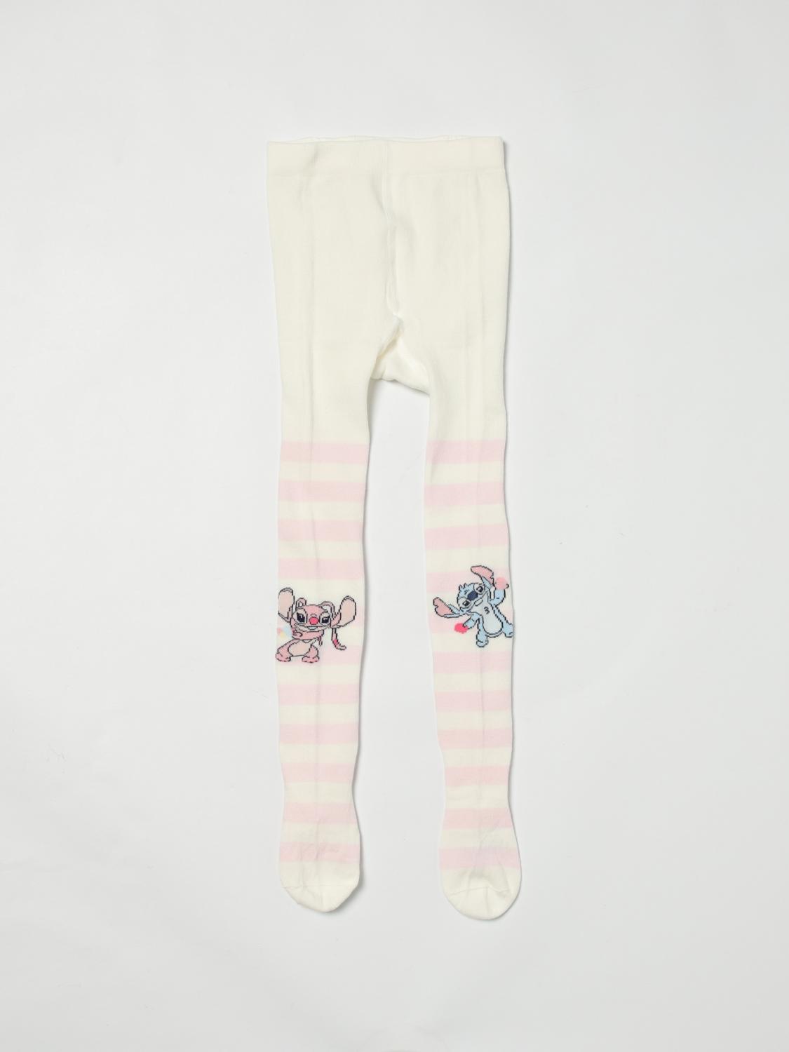 Monnalisa Girls' Socks  Kids Color Yellow Cream In White