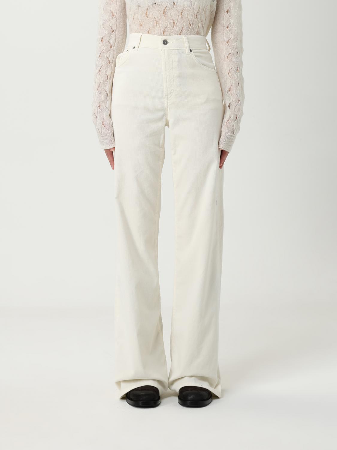 Dondup Pants  Woman Color White In White