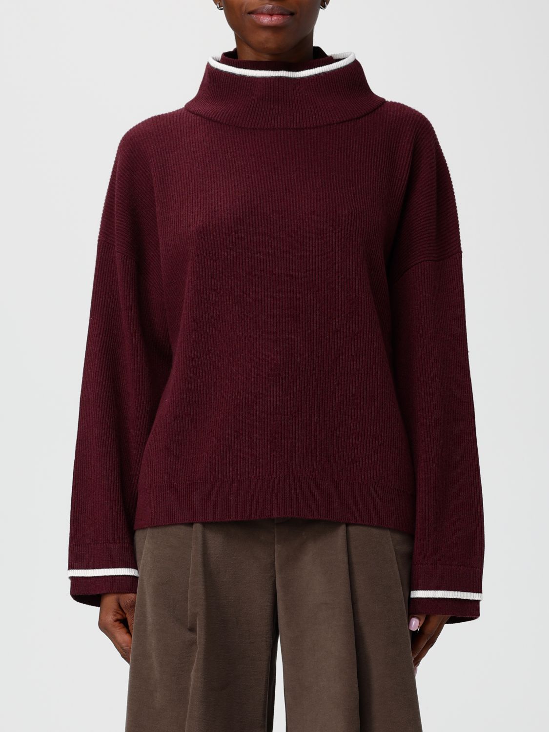 Brunello Cucinelli Sweater  Woman Color Pink In Brown