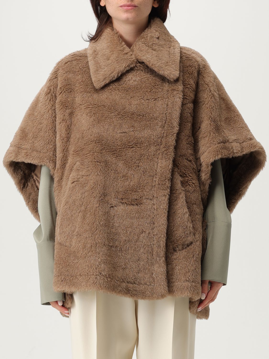 Max Mara Short-sleeved Jacket In Brown