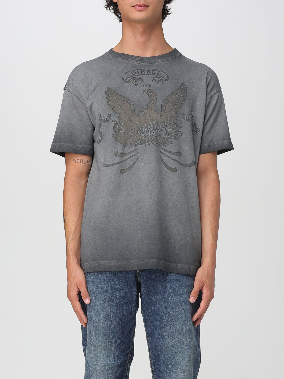 Diesel T-norm T9 T-shirt In Gray