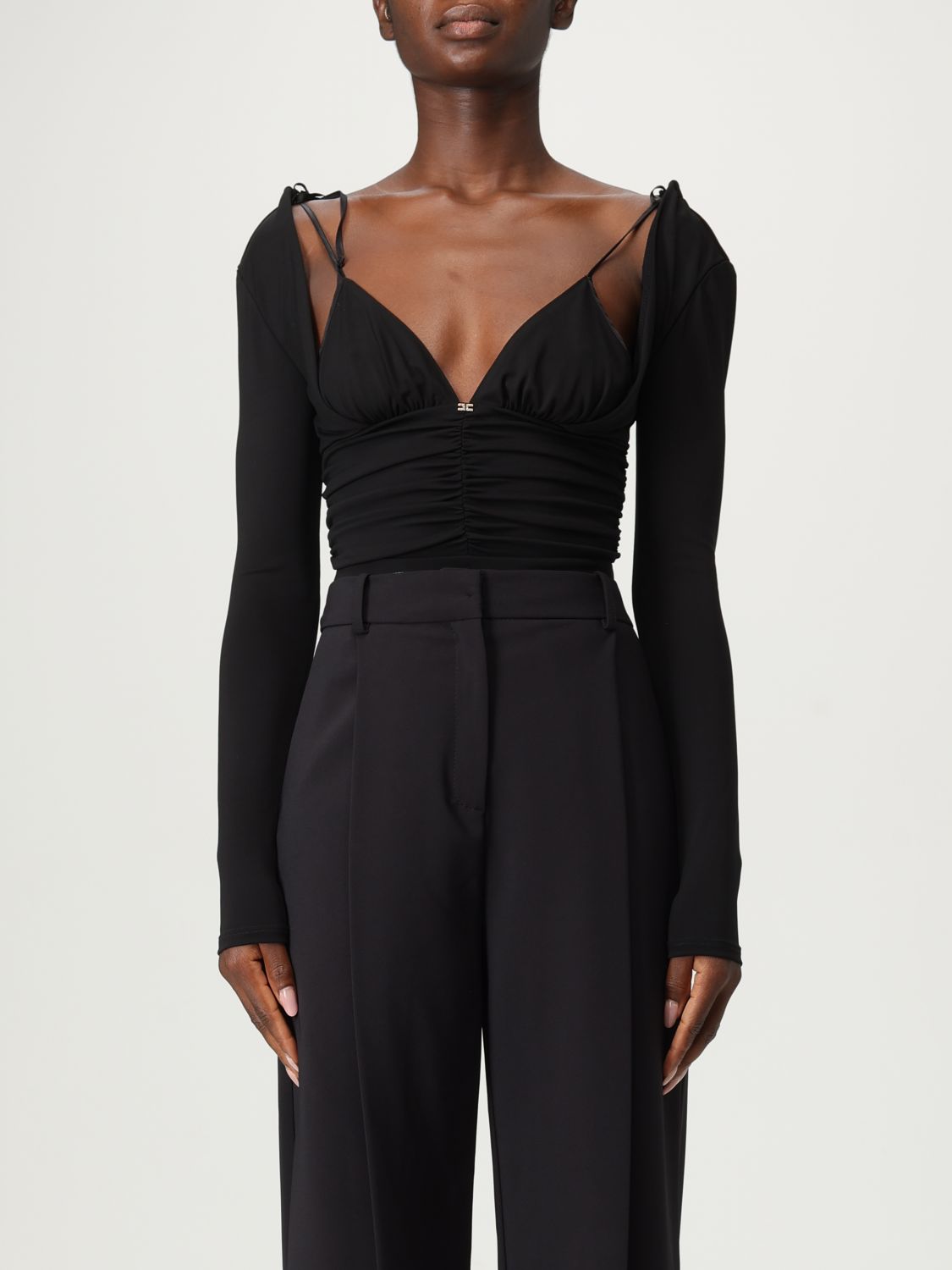 Elisabetta Franchi Top In Black