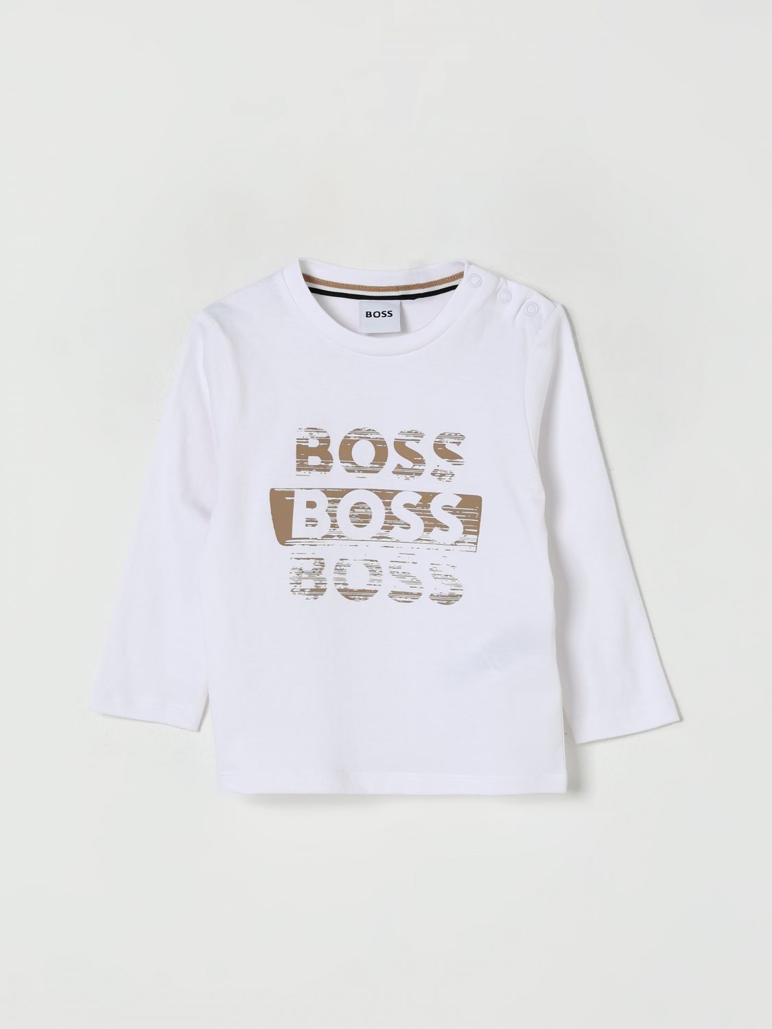Hugo Boss T-shirt Boss Kids Color White In White