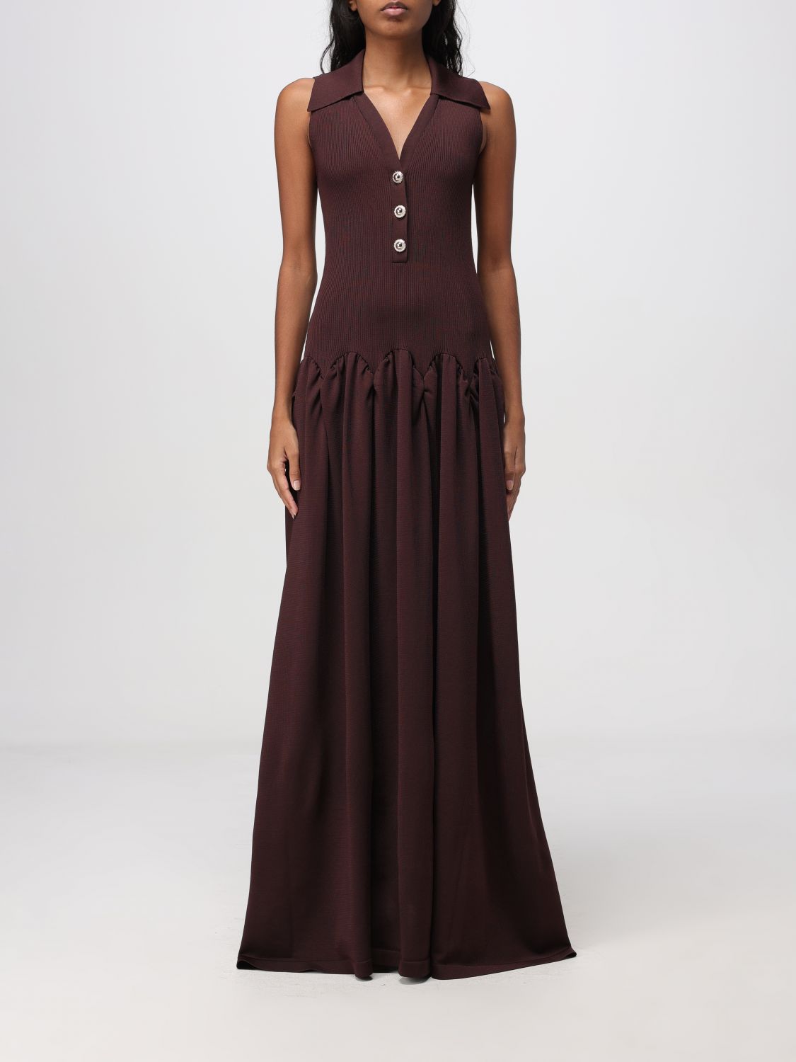 Self-portrait Dress  Woman Color Brown