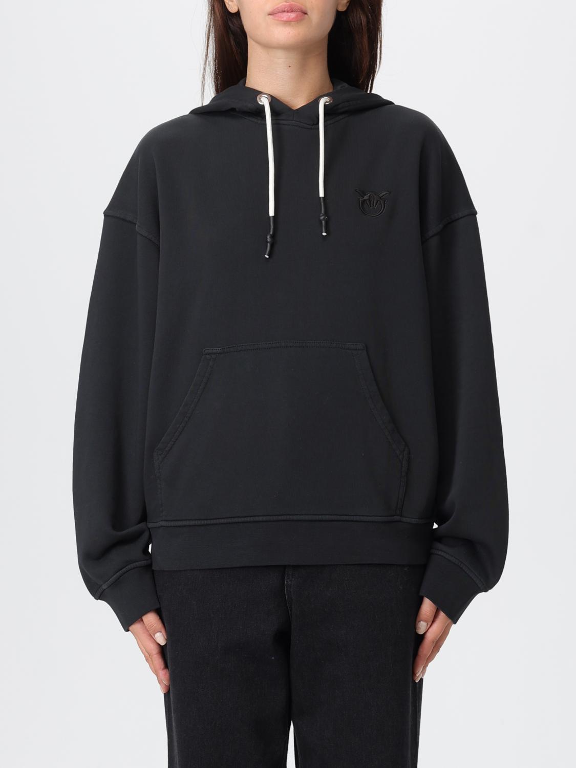 Pinko Sweatshirt Woman Color Black In Black