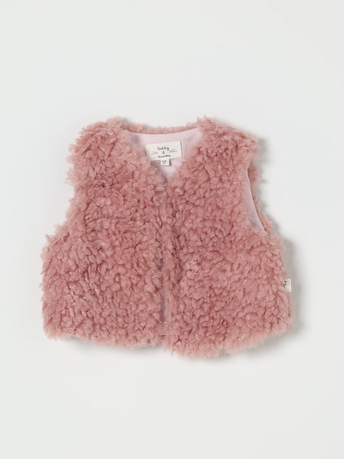 Teddy & Minou Vestcoat  Kids Color Blush Pink In Pink
