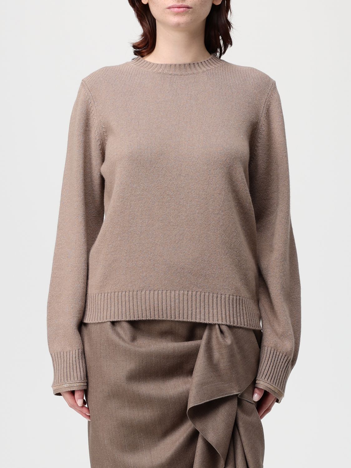 Fabiana Filippi Sweater  Woman Color Brown In Brown