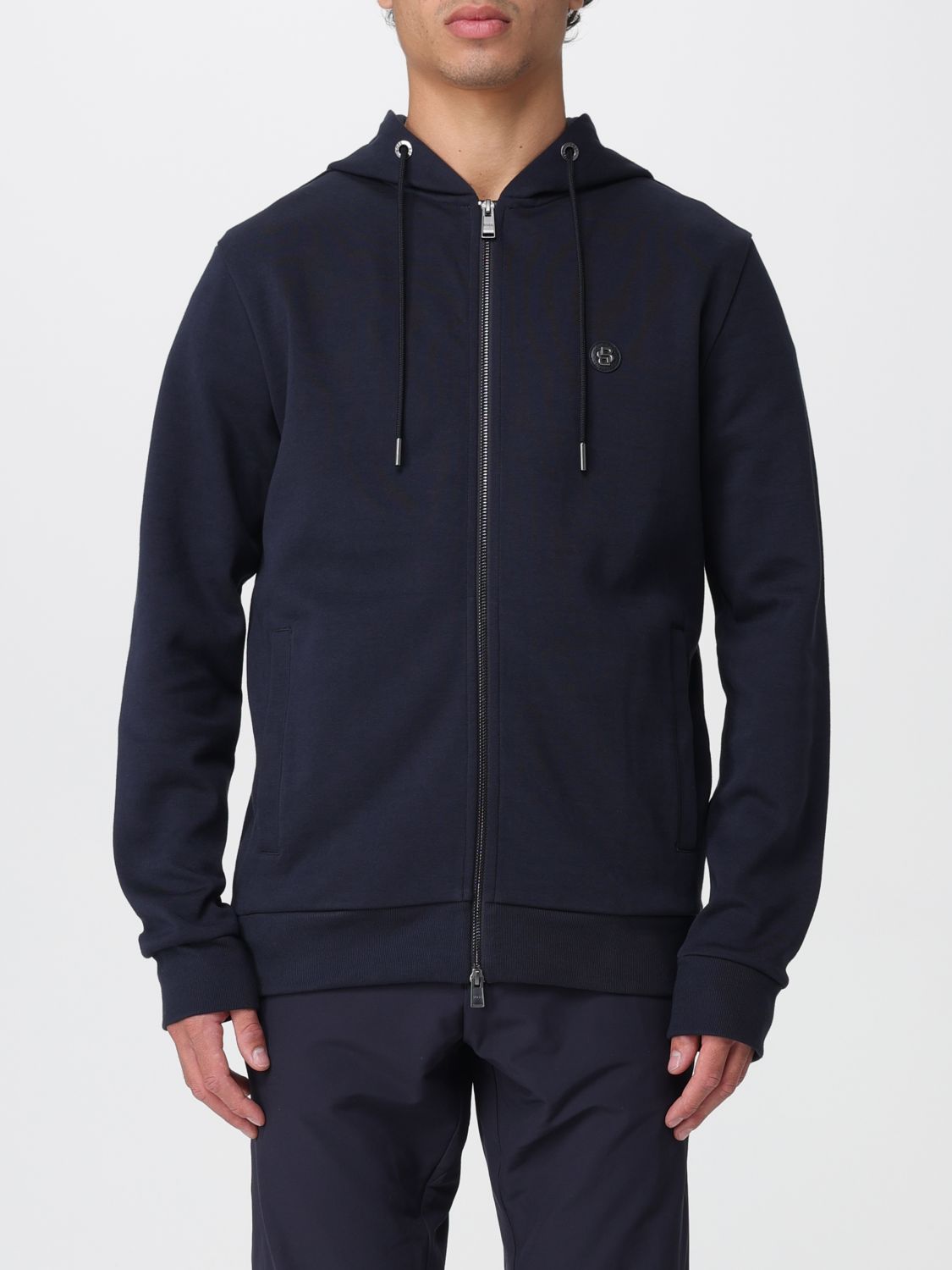 BOSS Sweatshirt Herren Farbe Blau