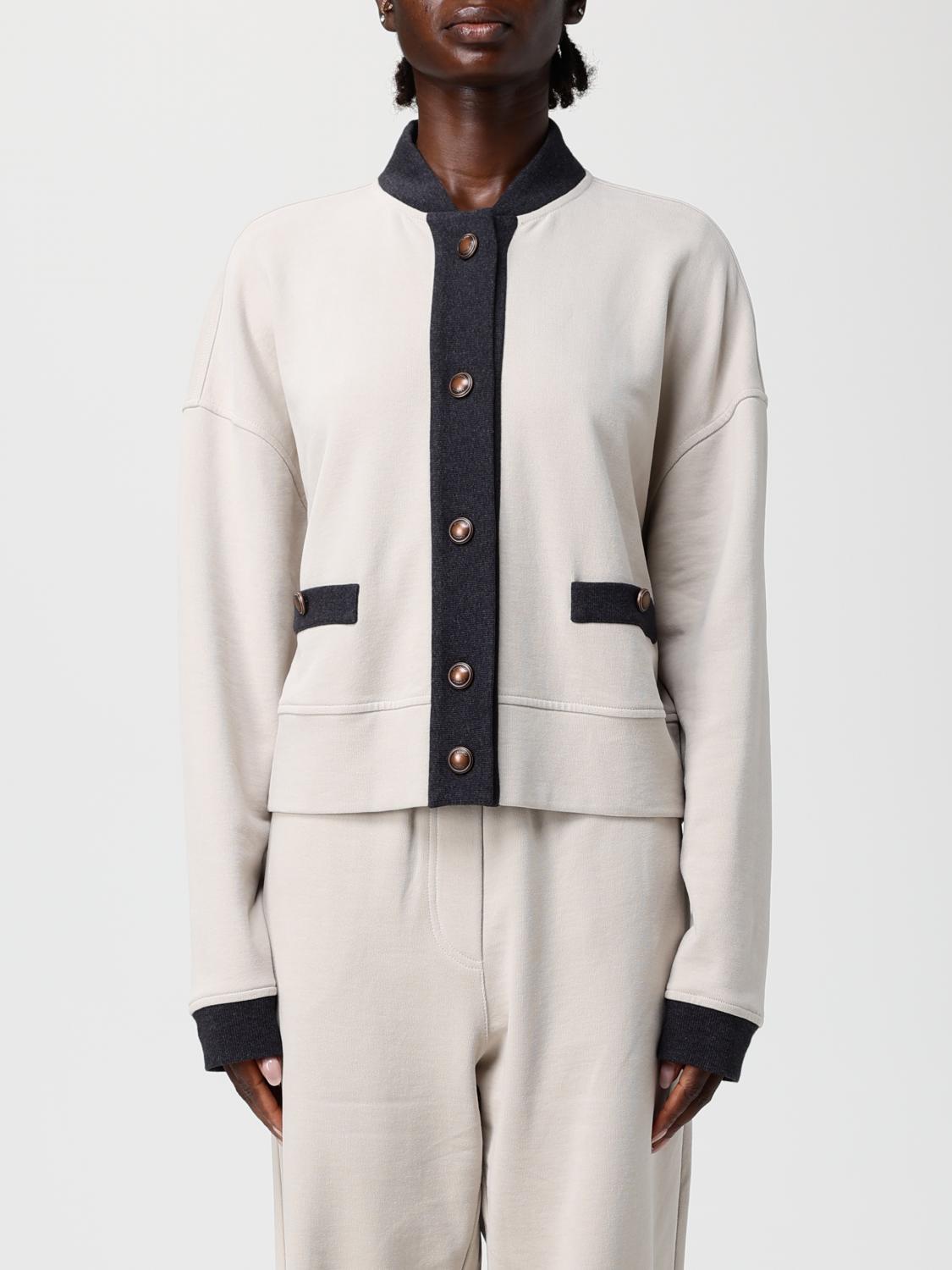 Sweater BRUNELLO CUCINELLI Woman color Grey